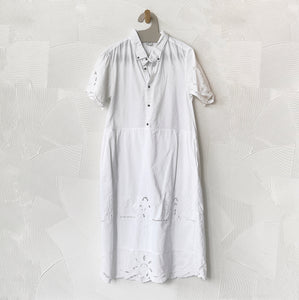 Embroidered Shirt Dress