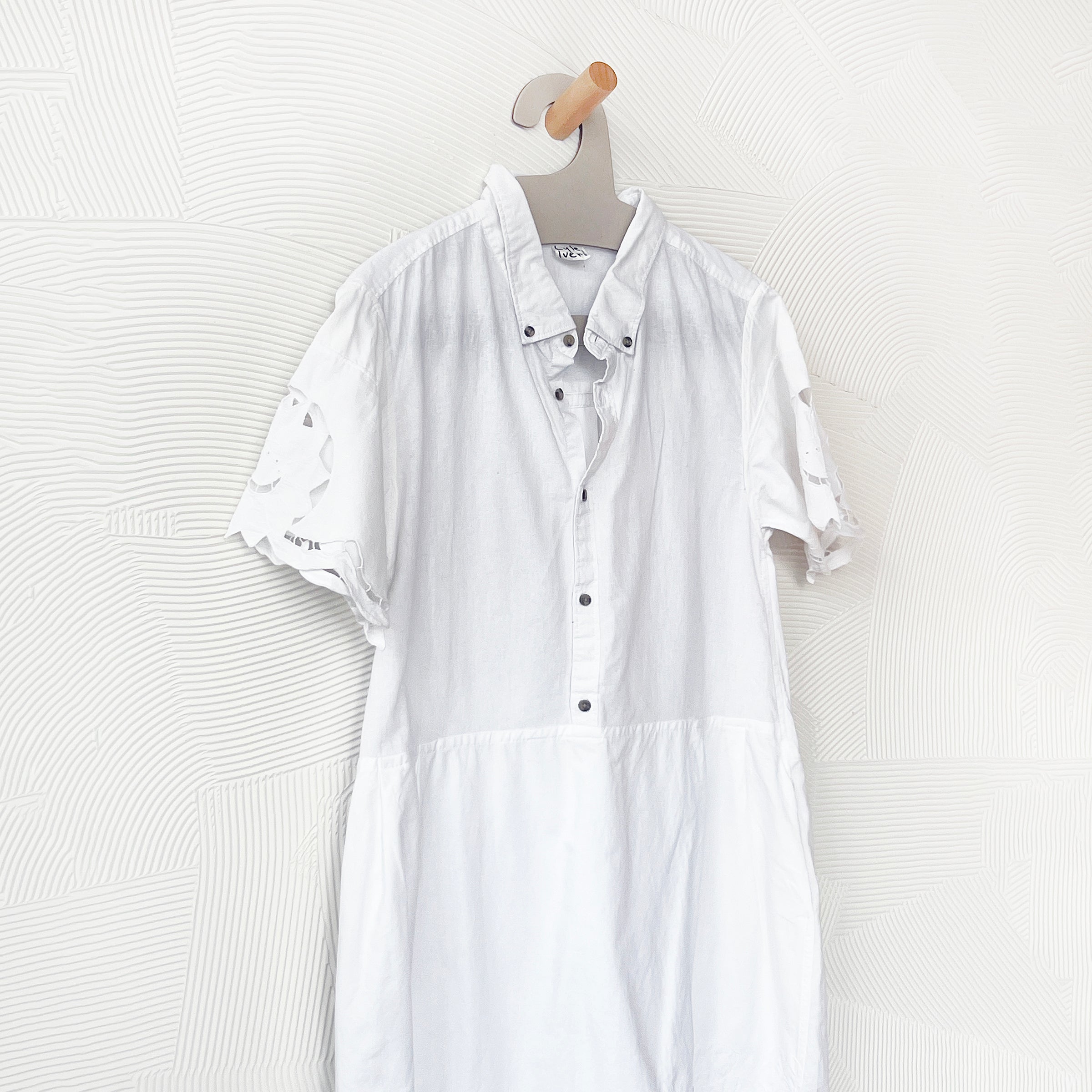 Embroidered Shirt Dress