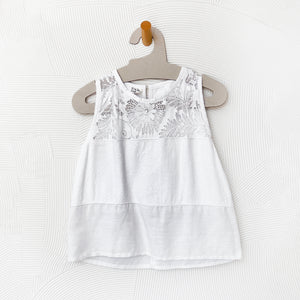 Tiered Embroidered Tank Top