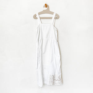 Embroidered Tank Dress with Tassels