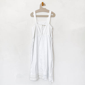 Embroidered Tank Dress with Tassels