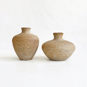 Unglazed Bud Vase in Pumice