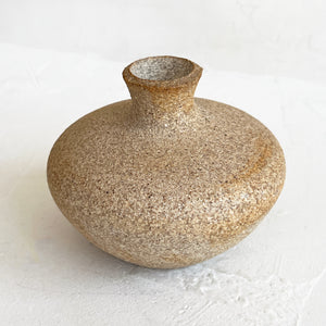Unglazed Bud Vase in Pumice