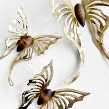 Load image into Gallery viewer, Set of Vintage Brass Butterflies