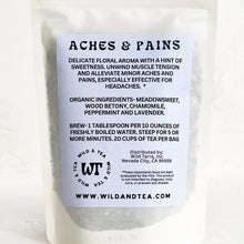 Load image into Gallery viewer, Wild &amp; Tea Aches &amp; Pains Herbal Tea