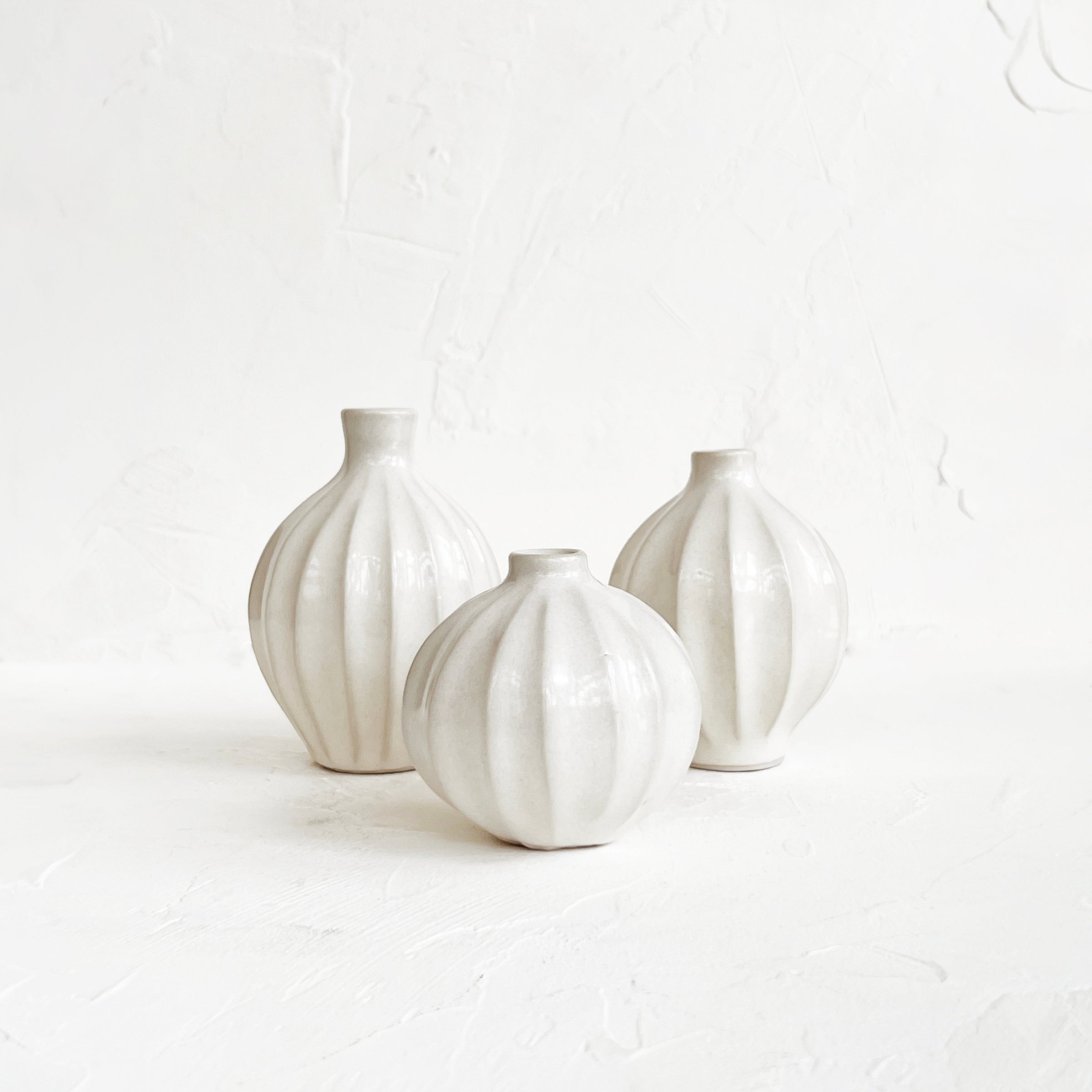 Carved Bud Vases