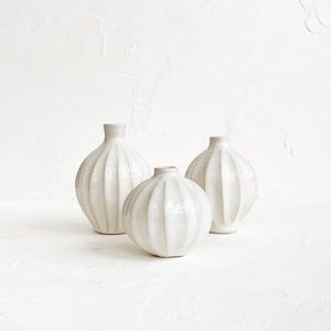 Carved Bud Vases