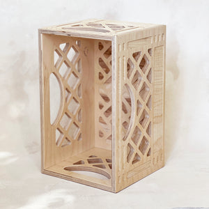 Wooden Milk Crate