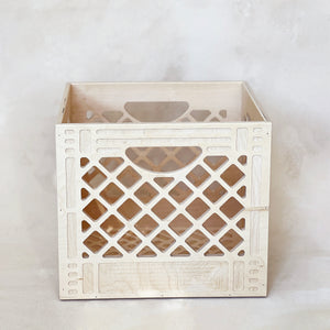 Wooden Milk Crate