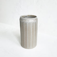 Load image into Gallery viewer, Large Faceted Vase in Oyster