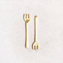 Load image into Gallery viewer, Brass Dessert Fork