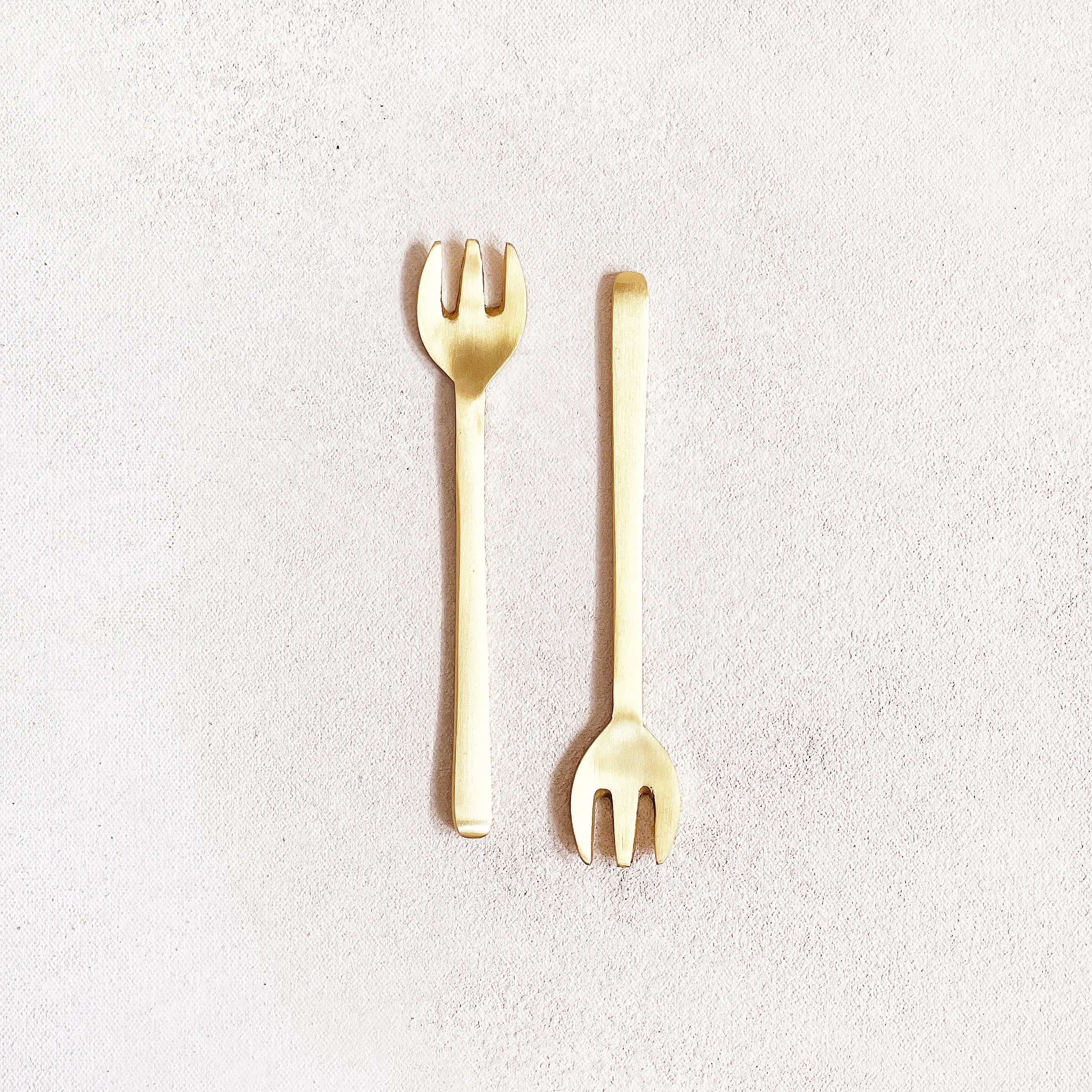 Brass Dessert Fork