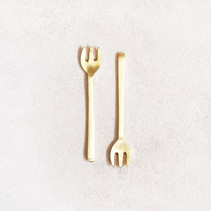 Brass Dessert Fork