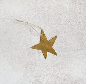 Brass Moon and Star Ornament