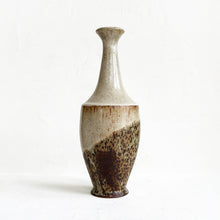 Load image into Gallery viewer, Narrow Neck Vase in Cream, Brown &amp; Olive
