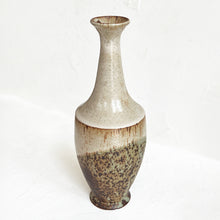 Load image into Gallery viewer, Narrow Neck Vase in Cream, Brown &amp; Olive