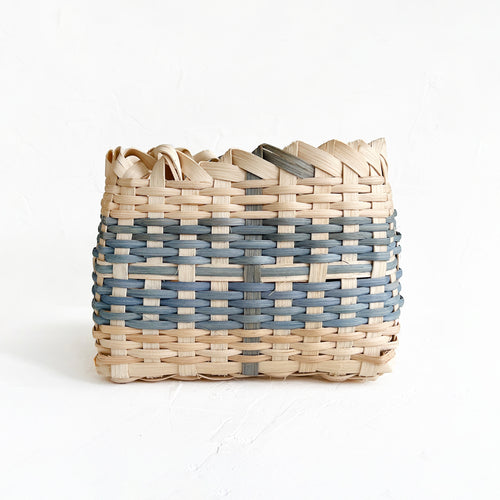 Square Basket in Blue