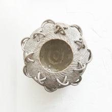 Load image into Gallery viewer, Large Woven X Pot in Stone