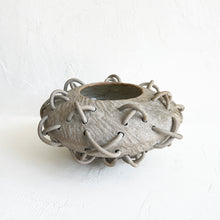 Load image into Gallery viewer, Large Woven X Pot in Stone
