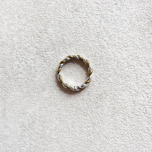 Rope Ring in Brass & Sterling