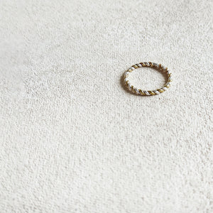 Rope Ring in Brass & Sterling