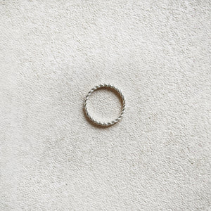 Rope Ring in Sterling