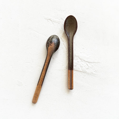 Color-Blocked Japanese Spoon in Green