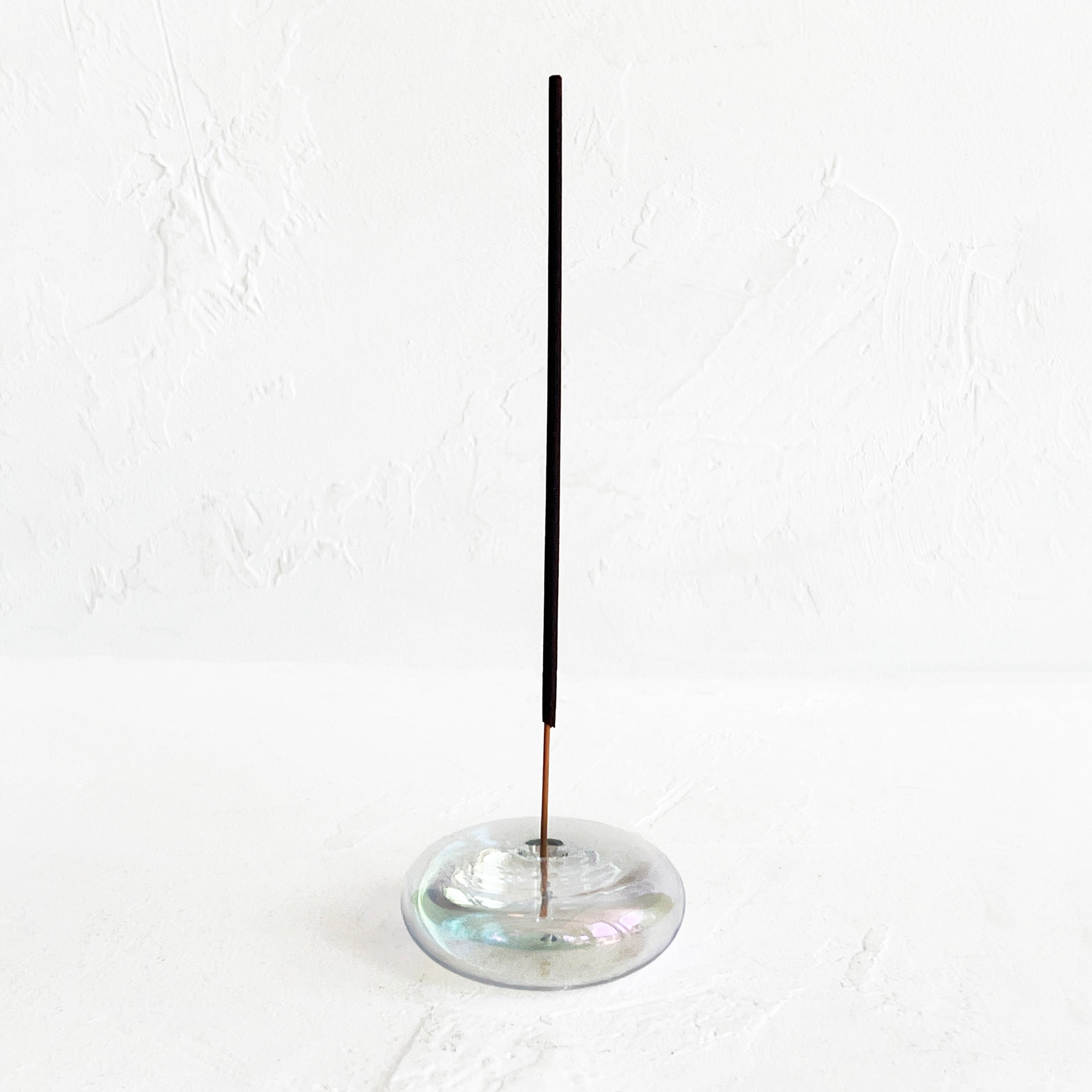 Glass Vessel Incense Holder in Iridescent