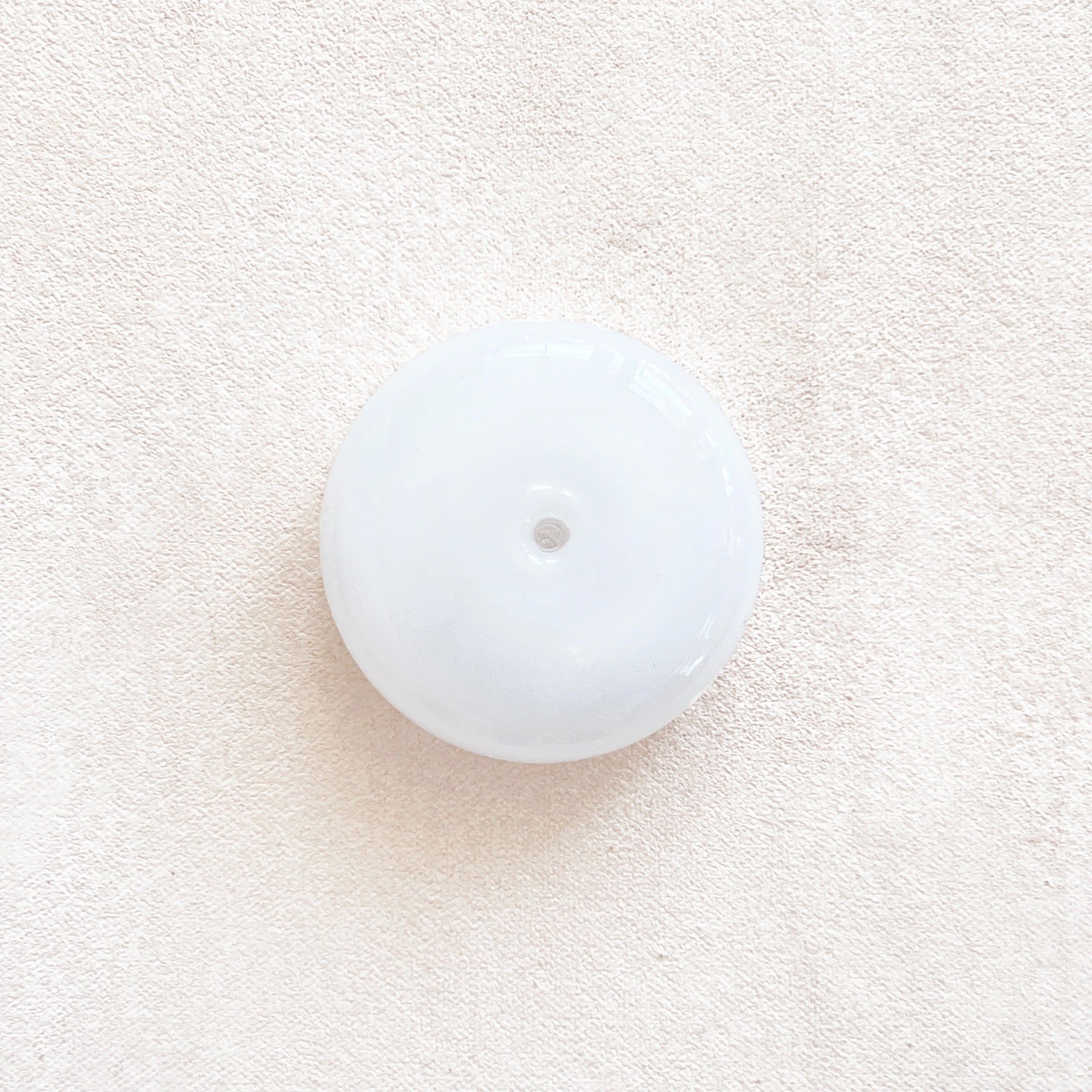 Glass Vessel Incense Holder in White