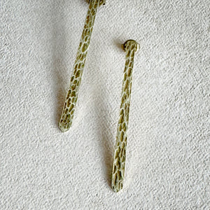 Brass Stick Earrings