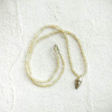 Load image into Gallery viewer, Small Shell Necklace in Silver/Opal