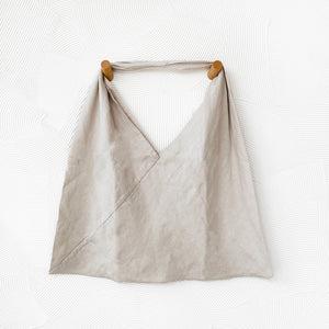 Linen Shoulder Bag in Natural