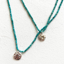 Load image into Gallery viewer, Turquoise Necklace with Sterling Charm