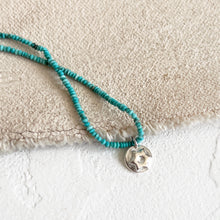 Load image into Gallery viewer, Turquoise Necklace with Sterling Charm
