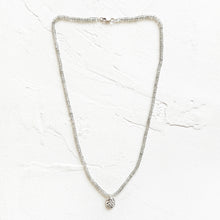 Load image into Gallery viewer, Moonstone Necklace with Urchin Charm