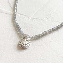 Load image into Gallery viewer, Moonstone Necklace with Urchin Charm