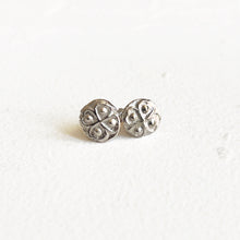 Load image into Gallery viewer, Silver Clover Studs