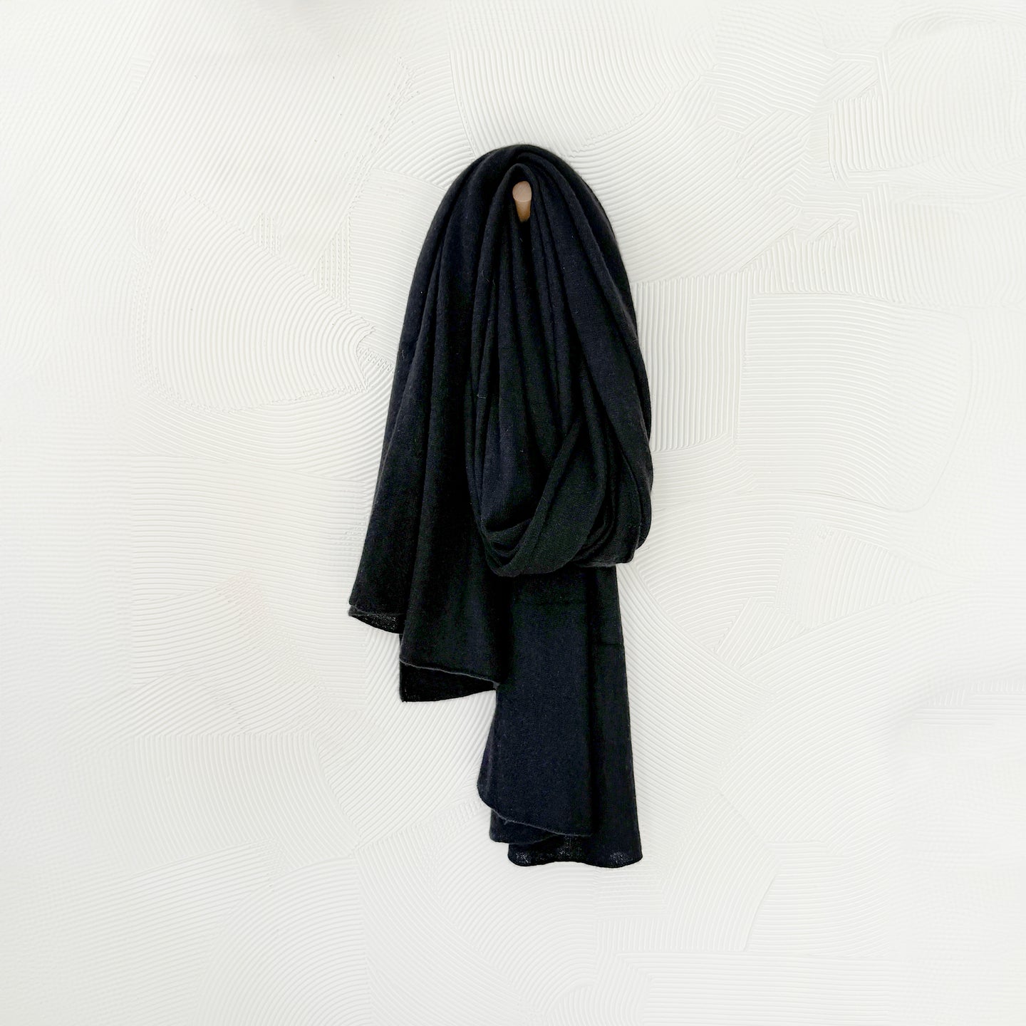 Vintage Black Cashmere Wrap