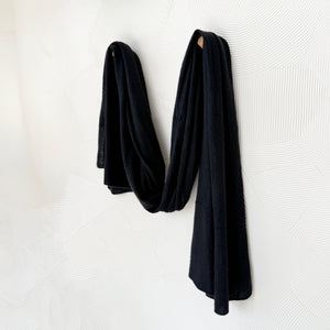 Vintage Black Cashmere Wrap