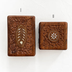 Vintage Carved Jewelry Box