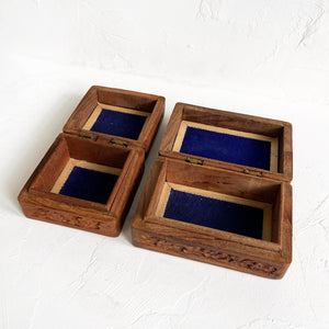 Vintage Carved Jewelry Box