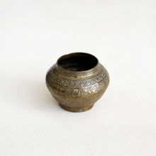 Load image into Gallery viewer, Egyptian Etched Brass Vase