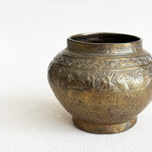Load image into Gallery viewer, Egyptian Etched Brass Vase
