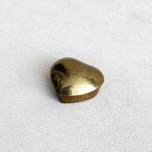 Load image into Gallery viewer, Vintage Brass Lidded Heart Box