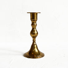 Load image into Gallery viewer, Vintage Brass Candle Stick Holder