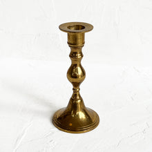 Load image into Gallery viewer, Vintage Brass Candle Stick Holder
