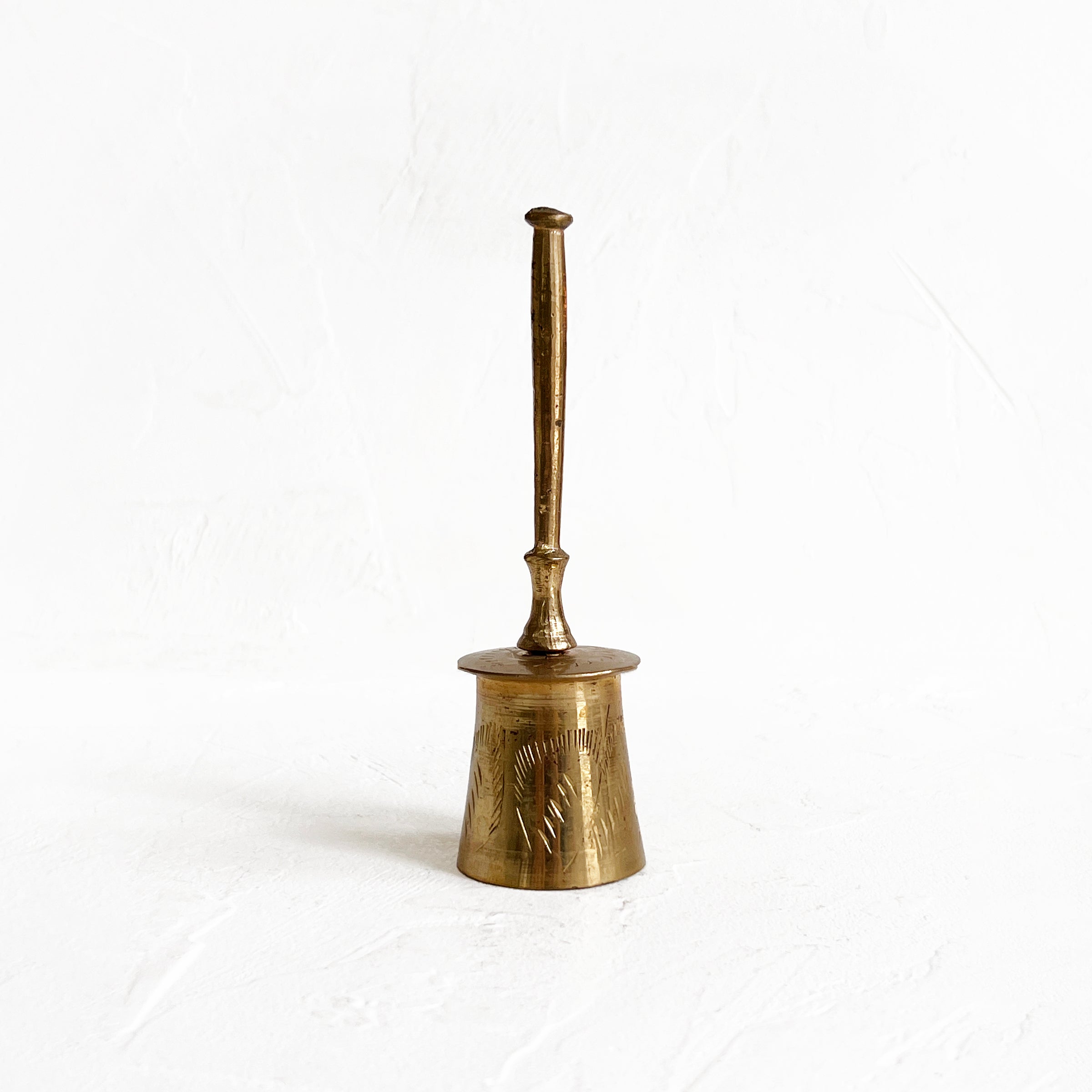 Vintage Brass Etched Bell
