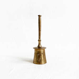 Vintage Brass Etched Bell