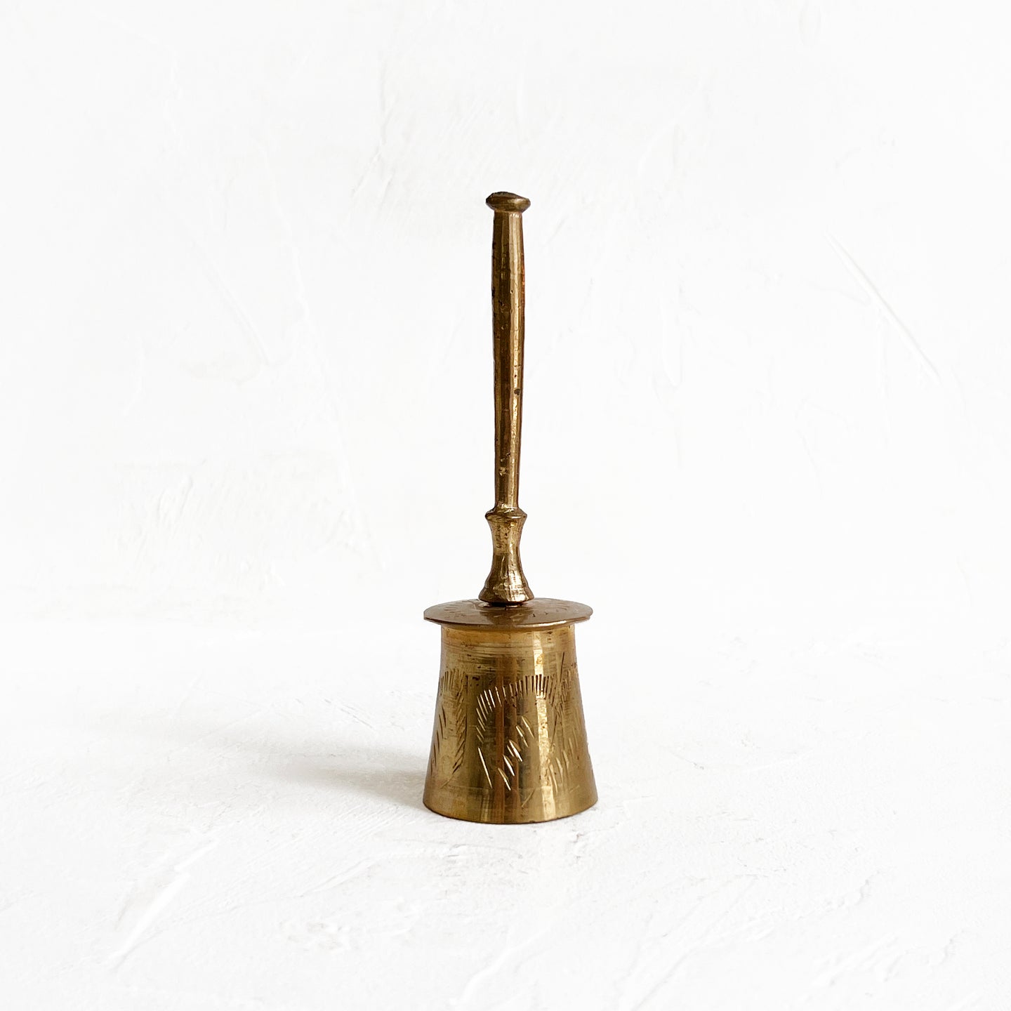 Vintage Brass Etched Bell