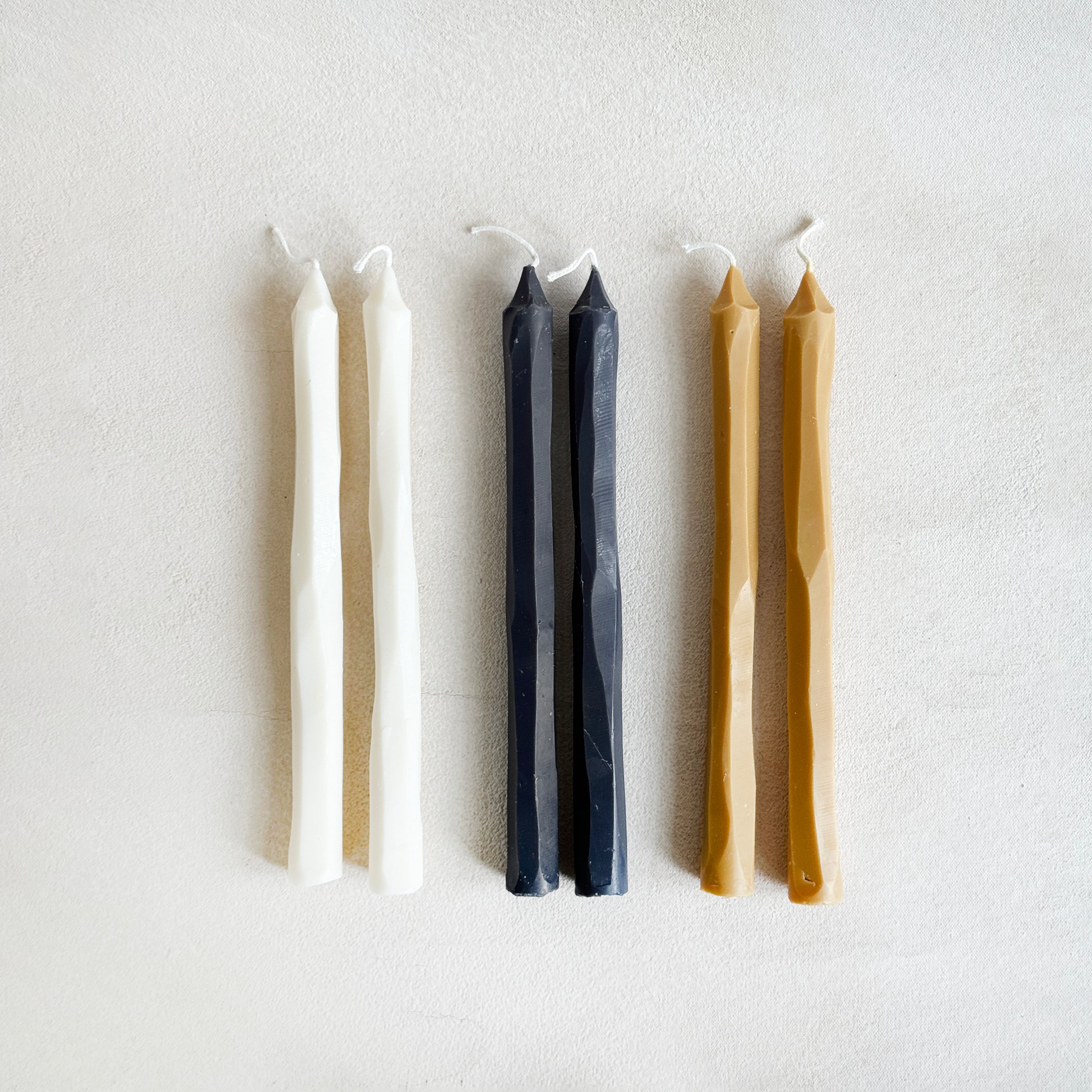 Carved Taper Candlesticks